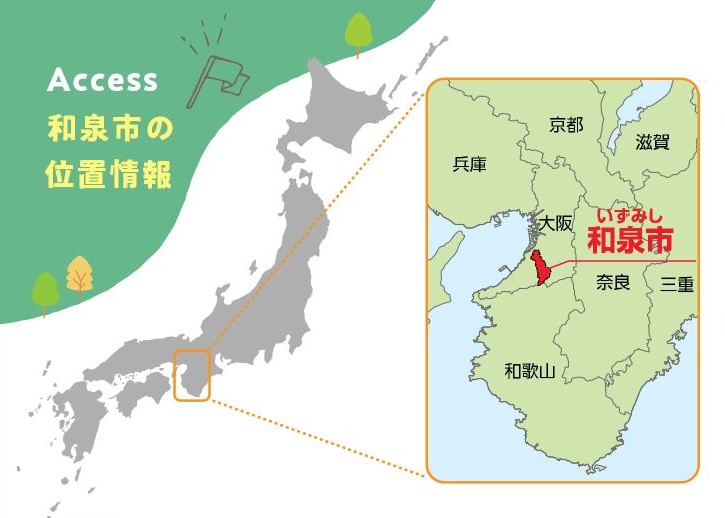 和泉市の位置情報