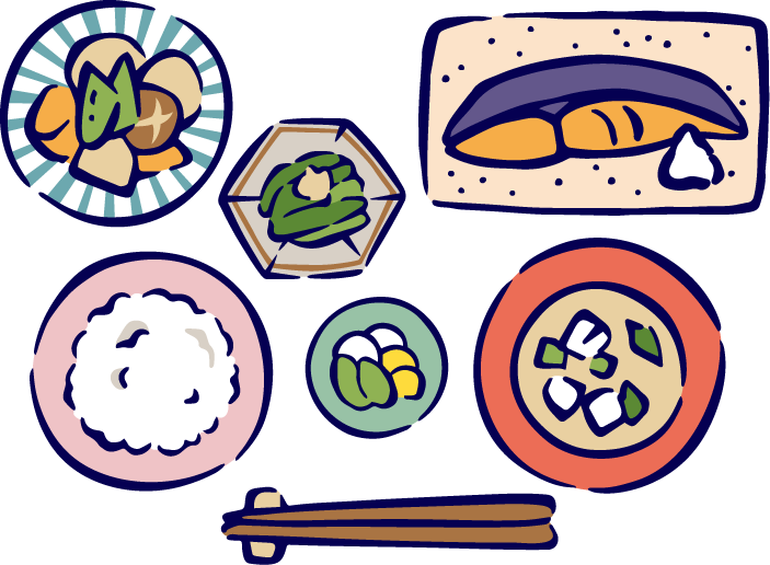 バランスのよい食事のイラスト