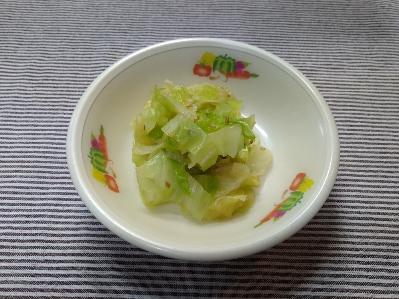 キャベツのごま和え
