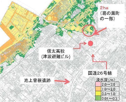津波浸水想定図