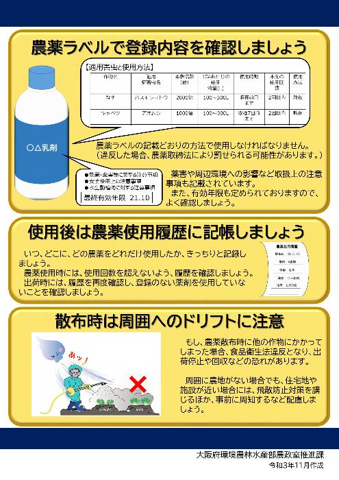 農薬適正使用ウラ