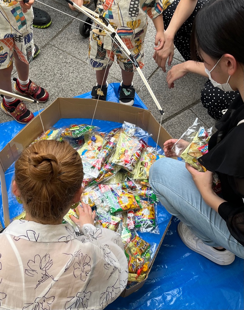 過去の写真 お菓子釣り