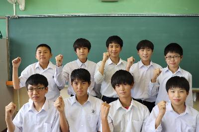 南池田中学校男子ソフトテニス部のみなさん