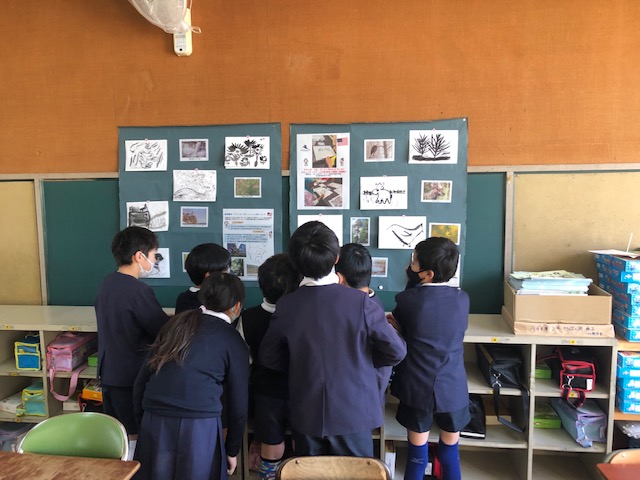 伯太小学校展示の様子