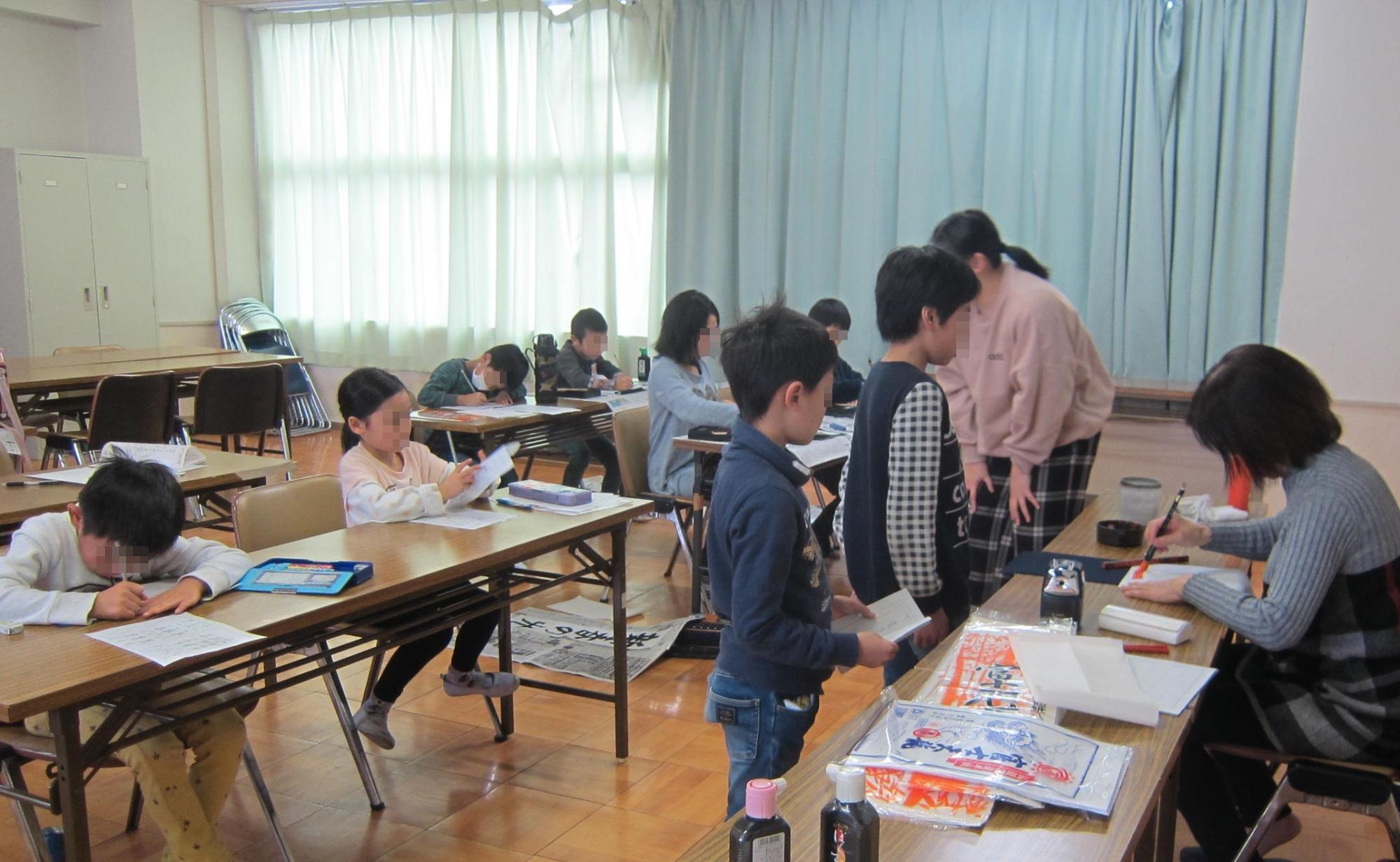 書道教室の様子