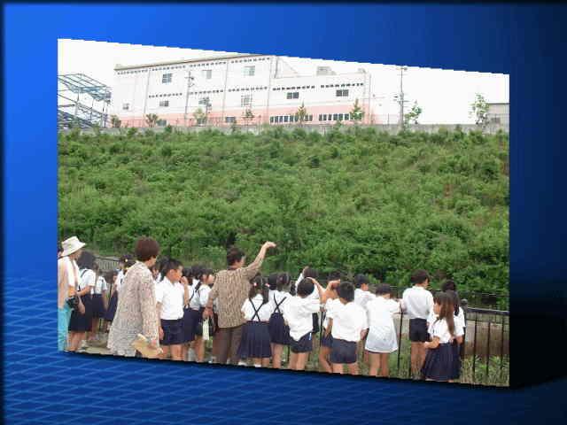 コスモポリスに来た児童たちの写真