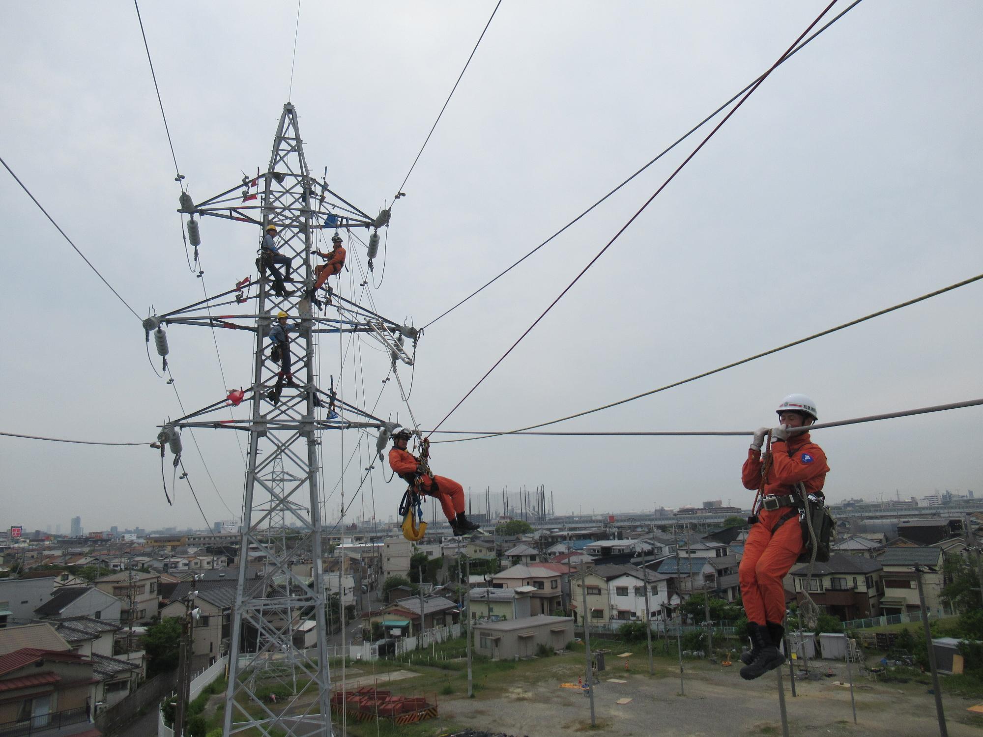 関西電力様との合同訓練