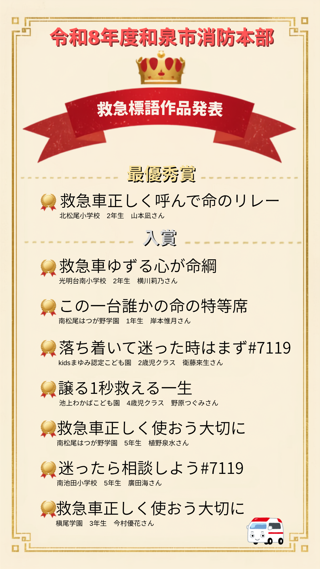 救急作品発表