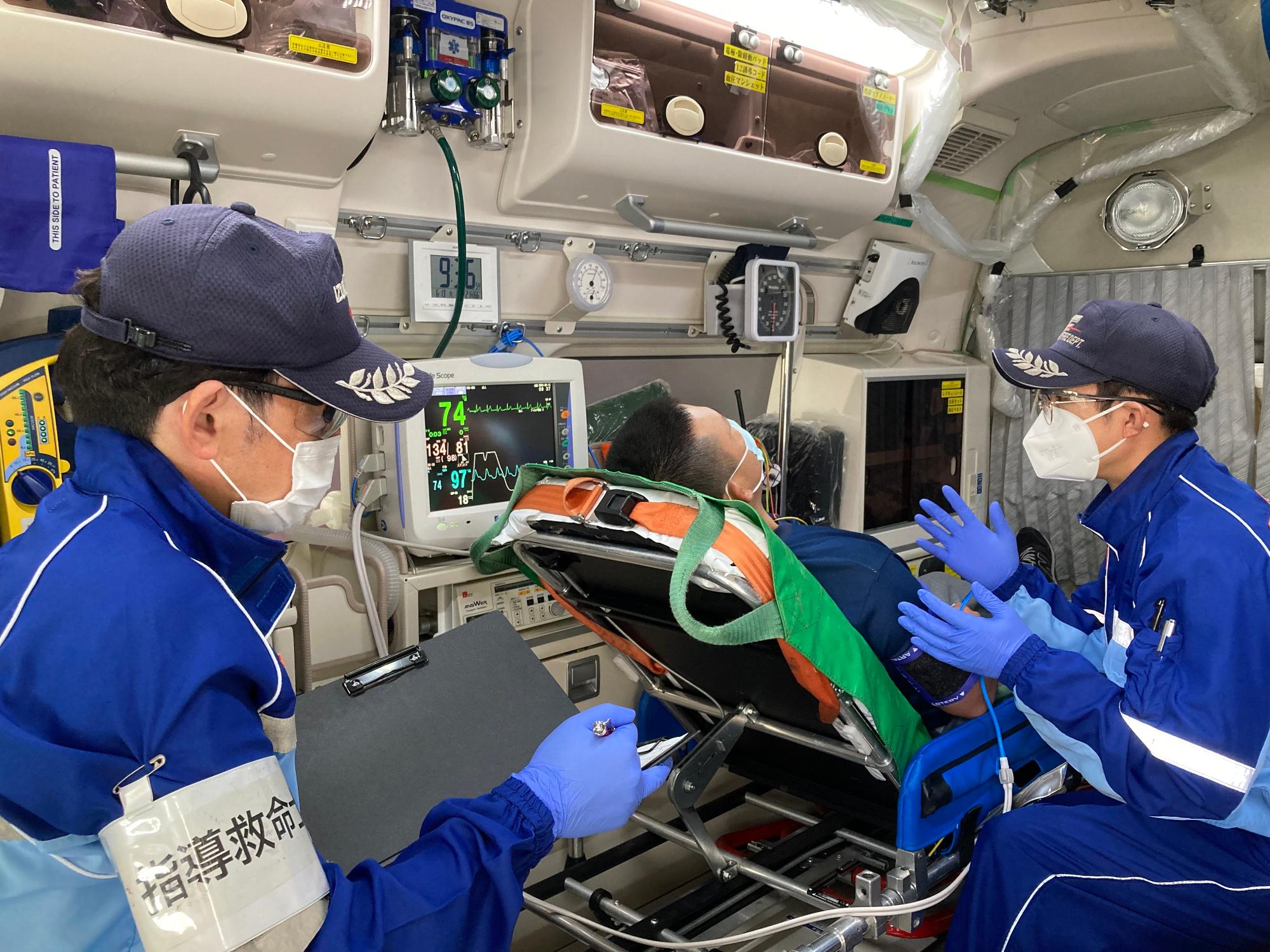 指導救命士が救急車に同乗します！／和泉市