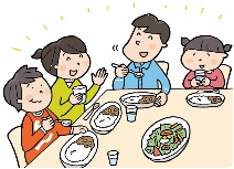 食事を食べている様子