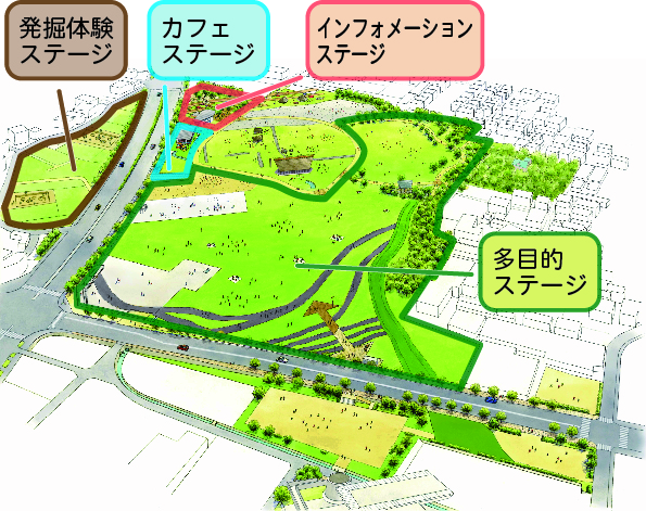 池上曽根史跡公園のイラスト