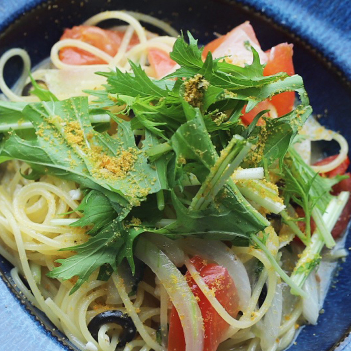 真鯛とからすみのリッチパスタ