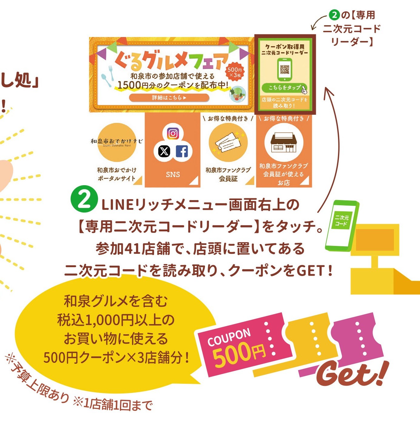 クーポンゲット方法
