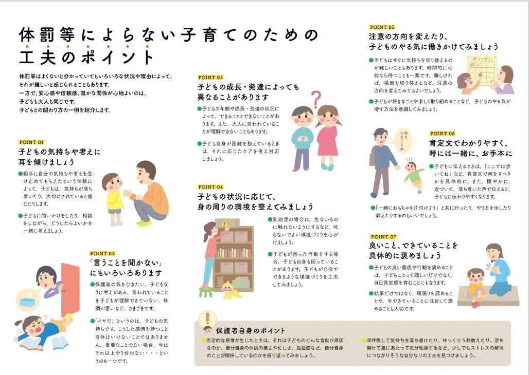 体罰等によらない子育てのための工夫のポイント