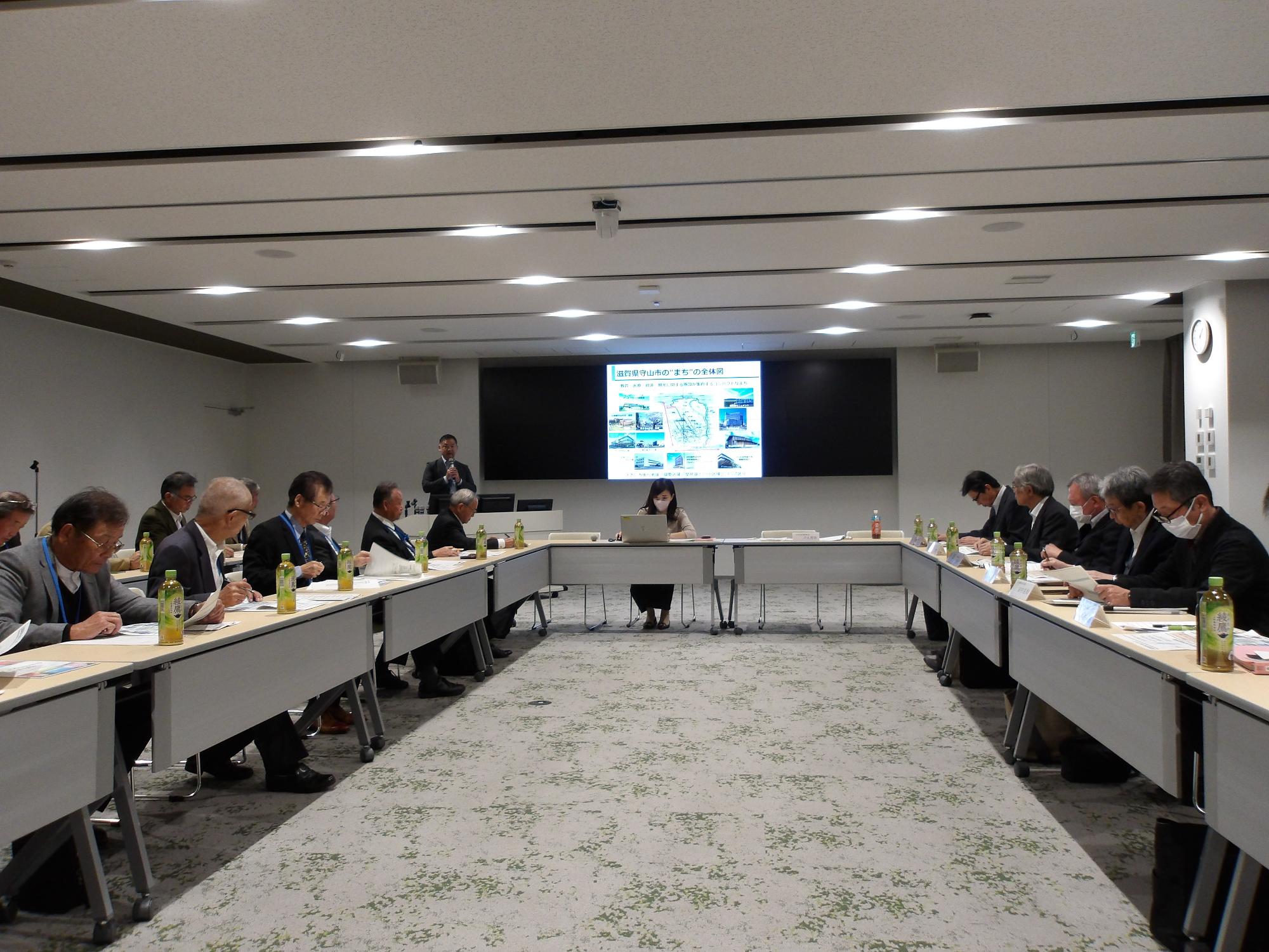 滋賀県守山市での視察・意見交換の様子