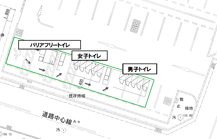 南部リージョンセンター仮設トイレ