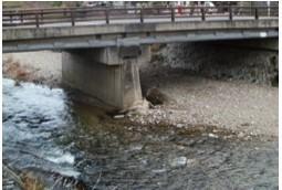 大川橋（仏並町）に設置されている水位カメラからの映像写真