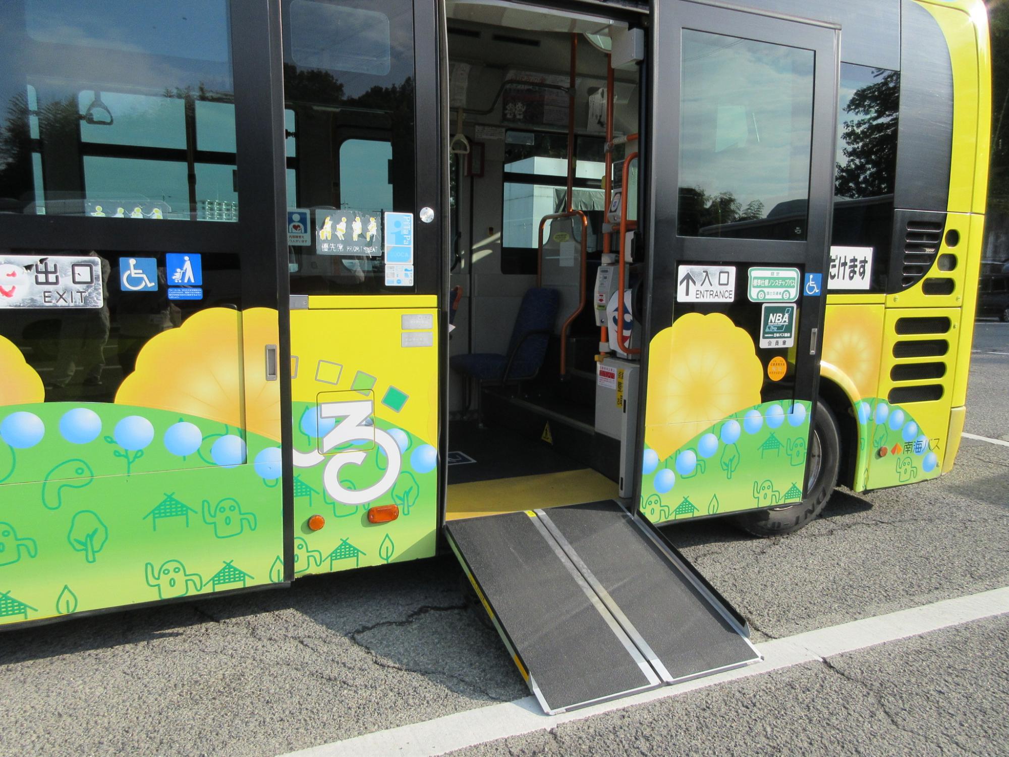 車いす乗降スロープ（運転手補助）