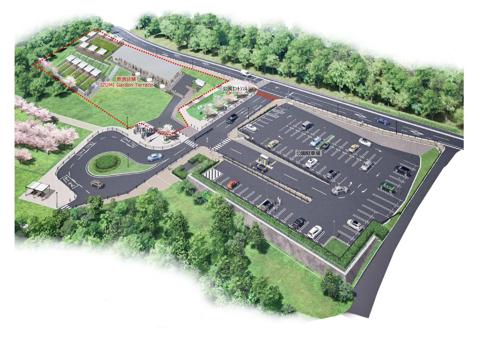 黒鳥山公園全体イメージパース