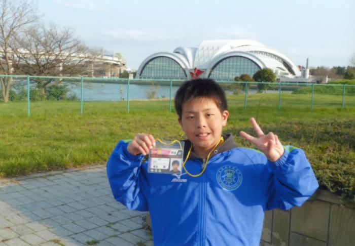 全国JOCジュニアオリンピックカップ春季水泳競技大会に出場した金谷駿さんの写真