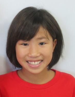 全国少年少女水泳競技大会に出場した岡田結良さんの写真