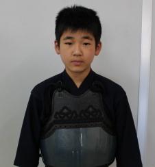 道着に胴を付けた姿の、第41回全国スポーツ少年団剣道交流大会に出場した森田大翔さんの写真