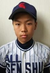 第48回日本少年野球春季全国大会に出場した、信太小6年の中塚遥翔さんのユニフォーム姿の写真