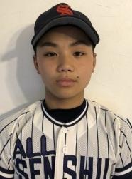 第48回日本少年野球春季全国大会に出場した、黒鳥小6年の藤原壮汰さんのユニフォーム姿の写真