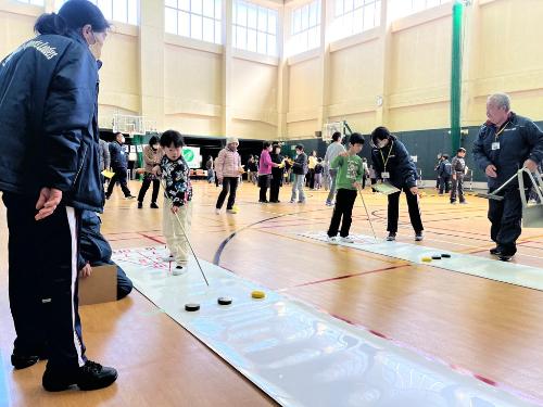 競技（ディスカスボード）の様子