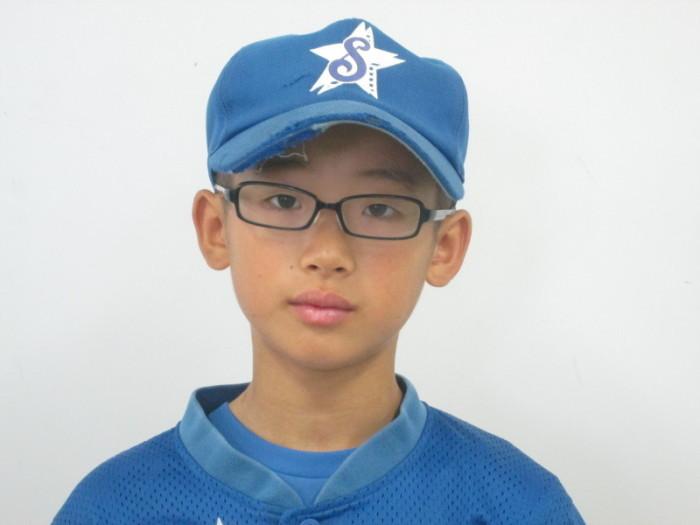 全日本学童軟式野球大会に出場し優勝した、齊藤海聖さんの写真
