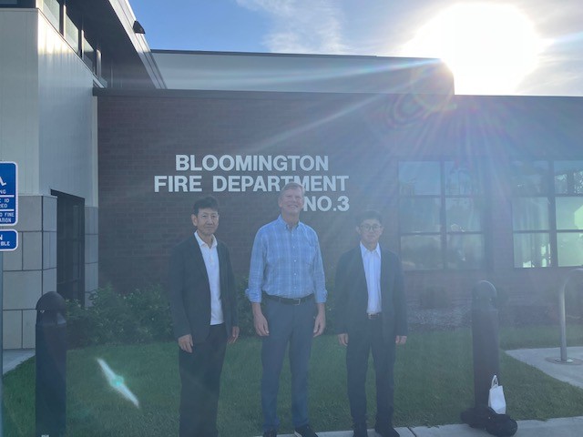 ブルーミントン市長表敬訪問の様子