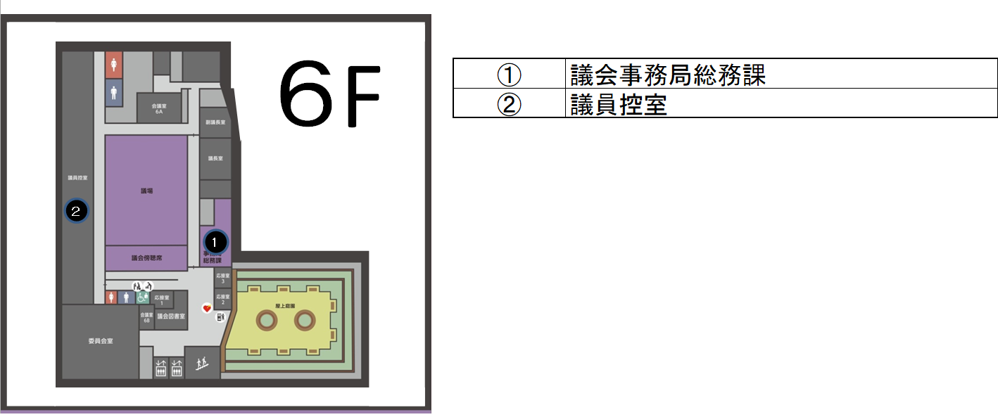 6階フロア案内図