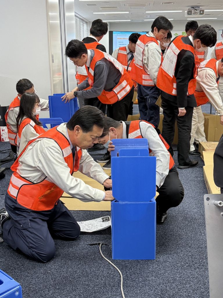 災害対策本部訓練の様子