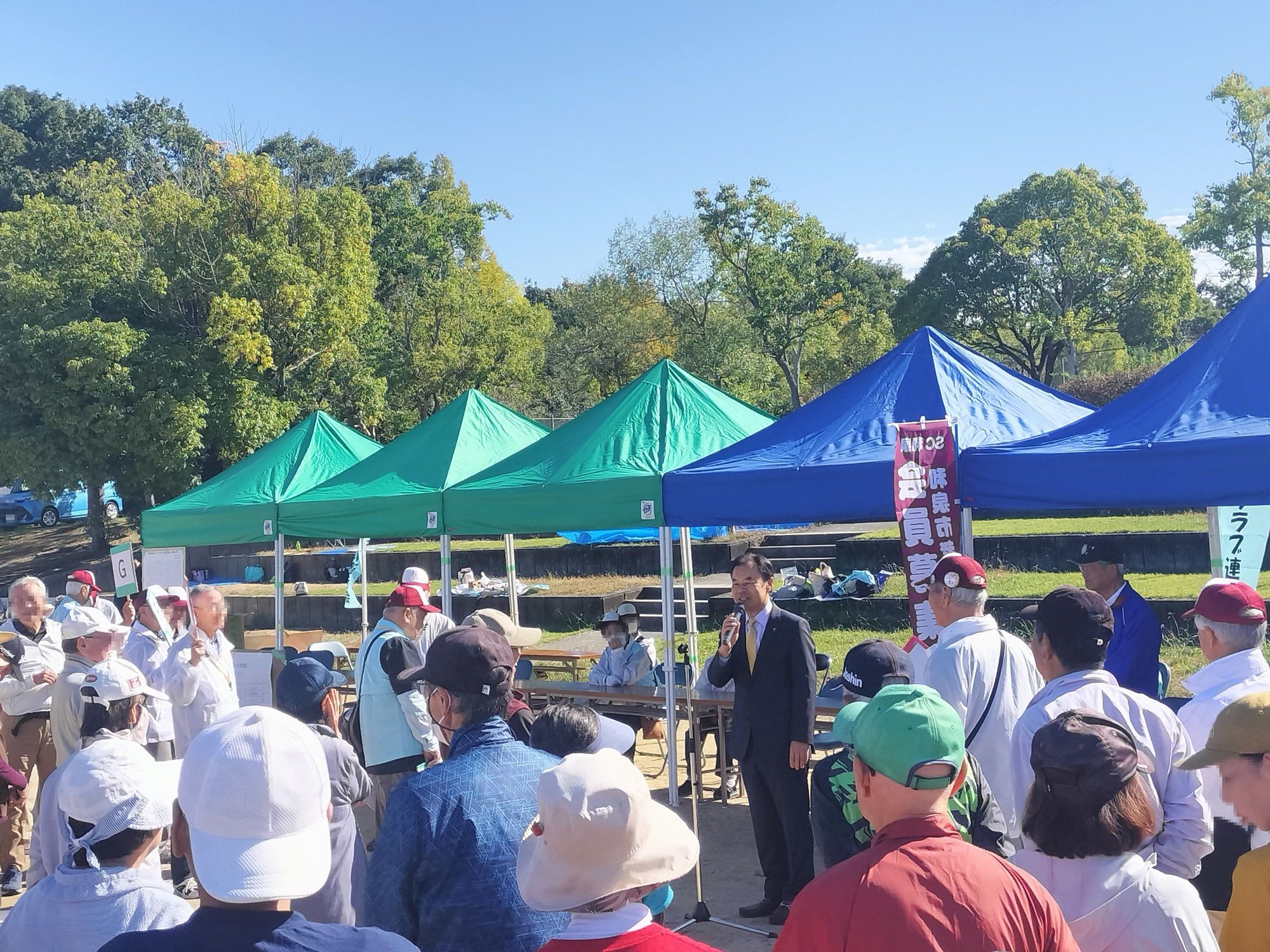 シニアペタンク大会の様子