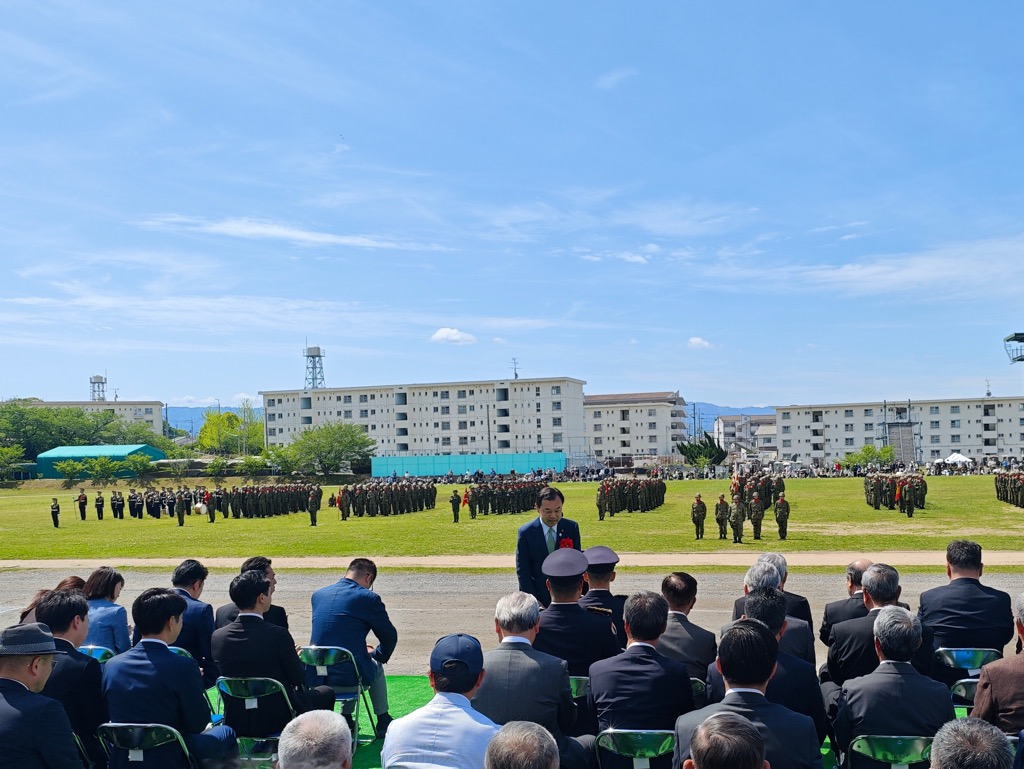 信太山駐屯地創立69周年記念行事の様子