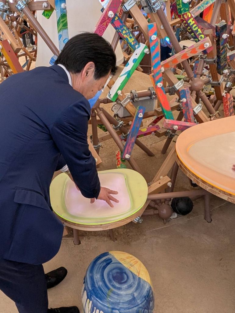 パビリオン体験の様子